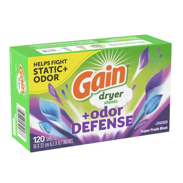 Alt view image 5 of 5 - Odor Defense Fabric Softener Dryer Sheets Super Fresh Blast Scent 120 Count, Anti-Static, Long-Lasting Fresh Laundry Fragrance