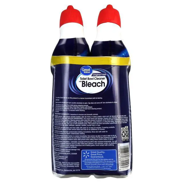 Alt view image 5 of 5 - 2 Pack Fresh Scent Toilet Bowl Cleaning Gel 24oz Each, Strong Cling Action for Stubborn Bathroom Stains