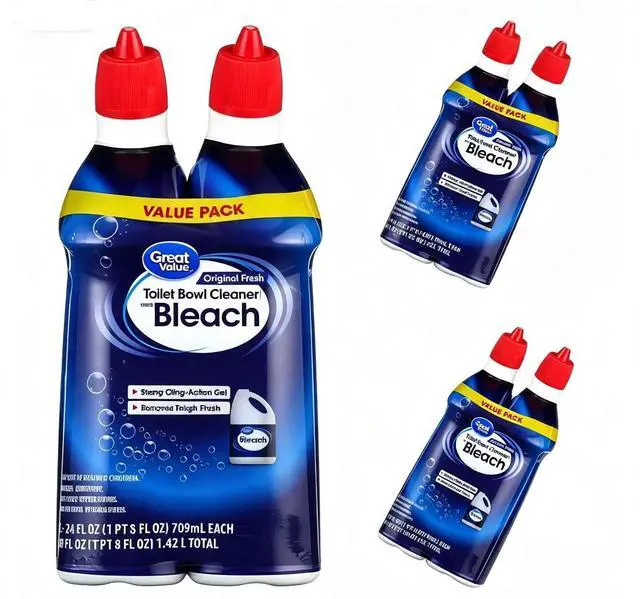 Main image of 2 Pack Fresh Scent Toilet Bowl Cleaning Gel 24oz Each, Strong Cling Action for Stubborn Bathroom Stains
