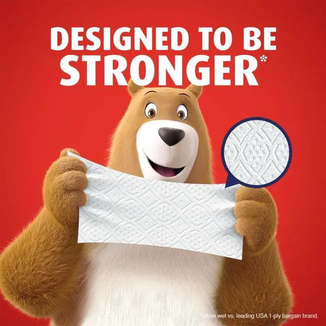 Alt view image 3 of 5 - 6 Mega Rolls Bathroom Tissue, 220 Sheets Per Roll, Durable Wet Strength, Deep Textured Toilet Paper