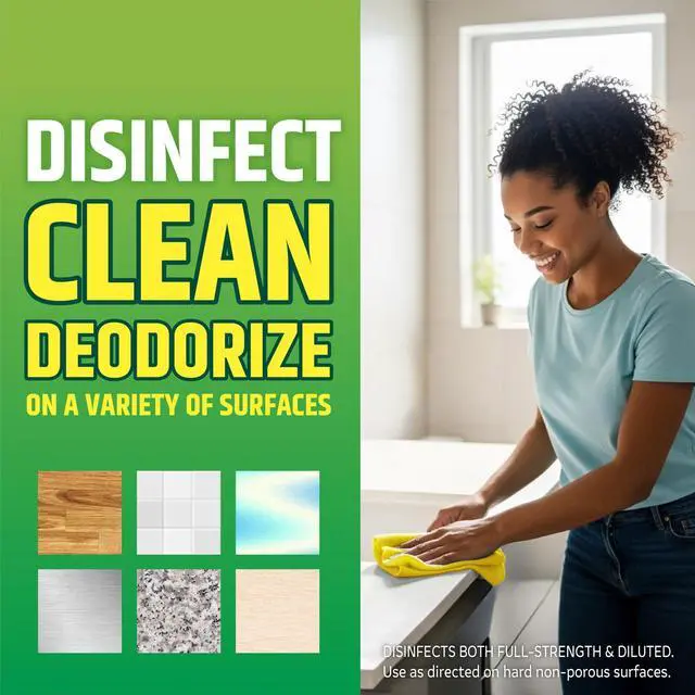 Alt view image 2 of 3 - 20 Fluid Ounces Multipurpose Pine Scent Cleaner, Disinfects & Deodorizes, Works on Tile, Wood, Porcelain & Glass