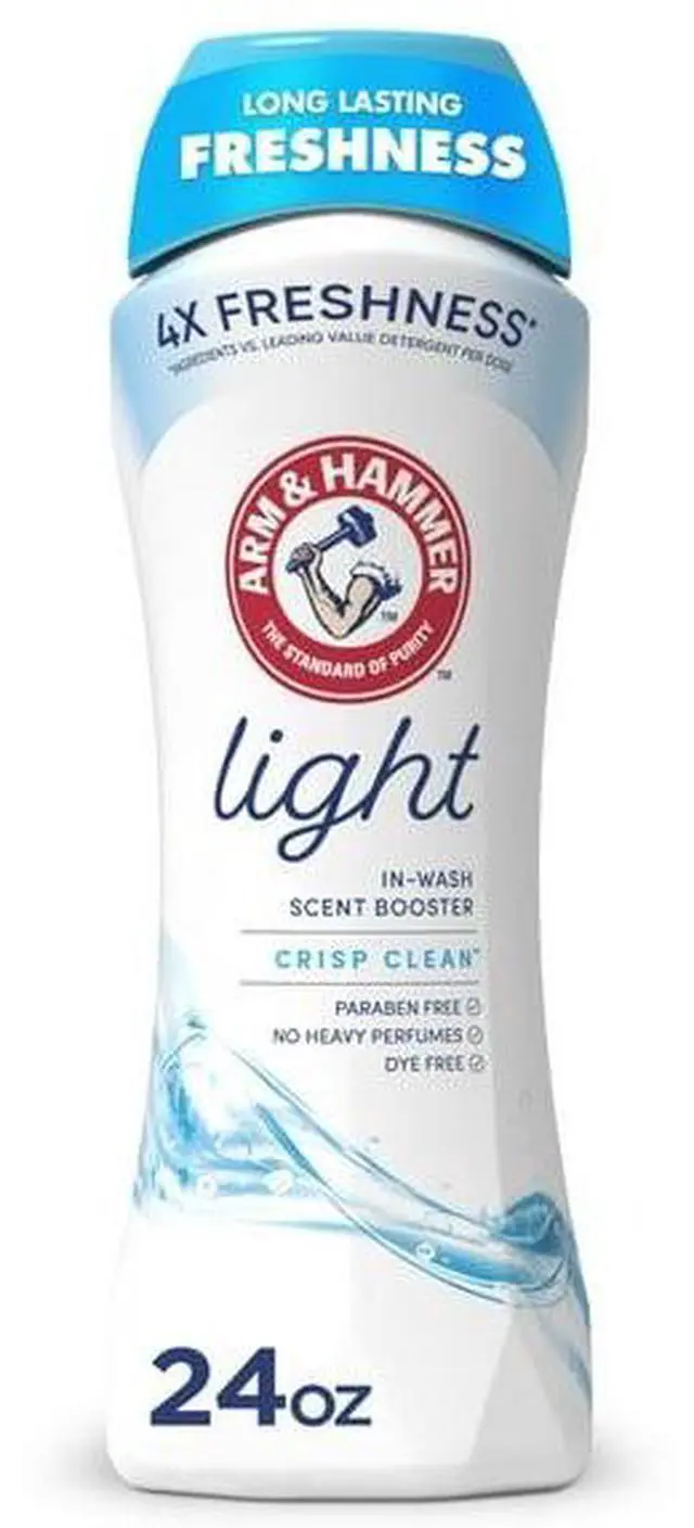 Alt view image 4 of 5 - Light In-Wash Laundry Scent Booster Crystals Crisp Clean Scent 24 Oz, Dye & Paraben Free, Works with Standard & HE Washers
