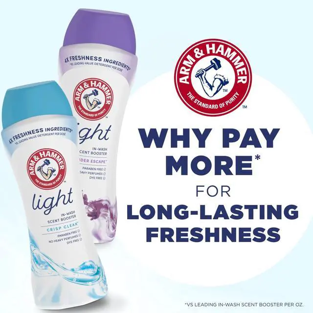 Alt view image 3 of 5 - Light In-Wash Laundry Scent Booster Crystals Crisp Clean Scent 24 Oz, Dye & Paraben Free, Works with Standard & HE Washers