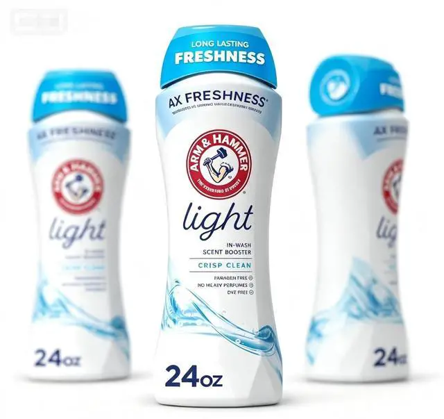 Main image of Light In-Wash Laundry Scent Booster Crystals Crisp Clean Scent 24 Oz, Dye & Paraben Free, Works with Standard & HE Washers