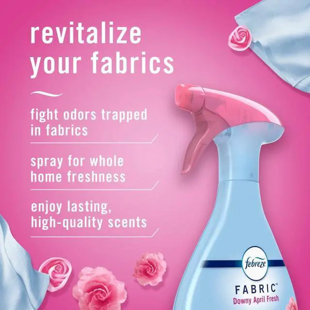 Alt view image 3 of 5 - Fabric Odor-Fighting Refresher Spray Downy April Fresh Scent 23.6 fl oz, Eliminate Odors on Couches, Pillows & Soft Fabrics