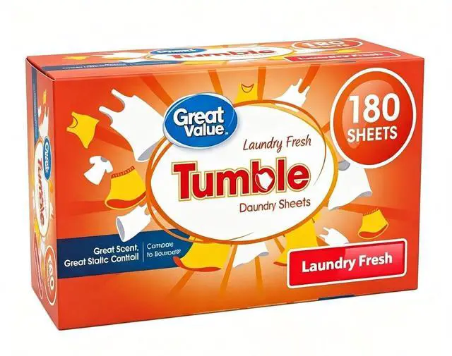 Main image of 180 Count Dryer Sheets Fresh Scent, Eliminate Static Cling, Soften Towels, Garments and Bedding