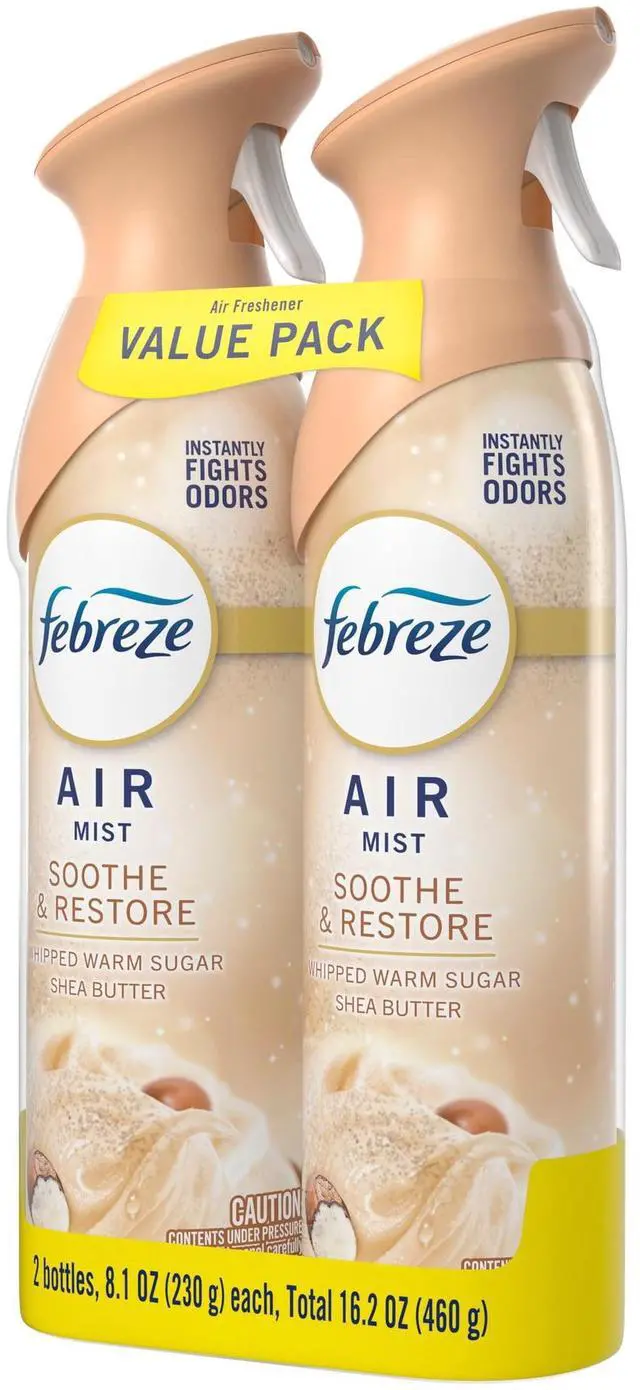 Alt view image 4 of 4 - 2 Pack Air Freshener Spray 8.1 oz Each, Whipped Warm Sugar & Shea Butter Scent, Eliminate Household Odors