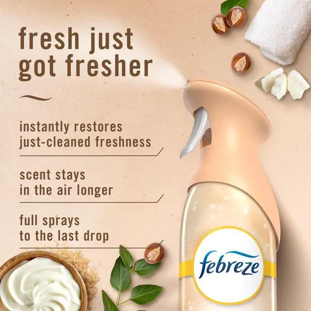 Alt view image 3 of 4 - 2 Pack Air Freshener Spray 8.1 oz Each, Whipped Warm Sugar & Shea Butter Scent, Eliminate Household Odors