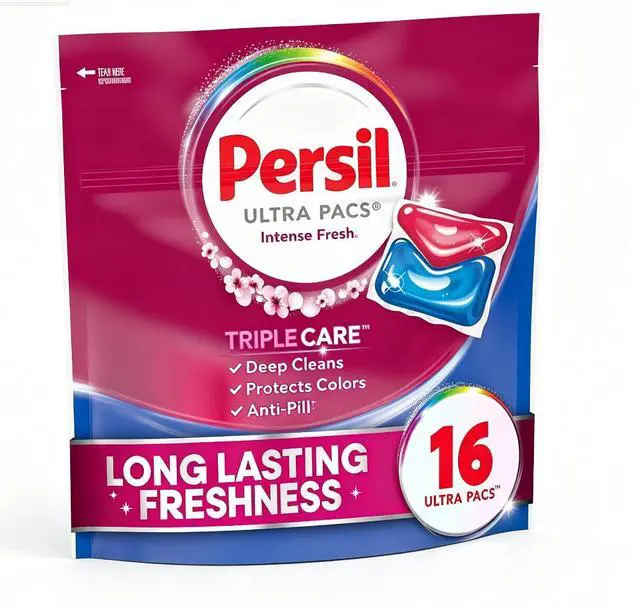 Main image of 16 Count Single Dose Laundry Detergent Pods, Deep Cleans & Prevents Color Fading, Effective in Cold Water
