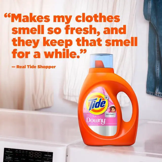 Alt view image 2 of 5 - 27 fl oz April Fresh Laundry Detergent Infused with Downy Freshness, Easy-Pour Measuring Cap for Household Washing