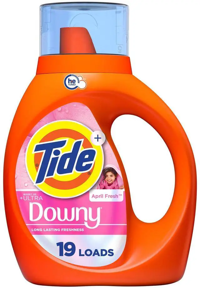 Alt view image 4 of 5 - 27 fl oz April Fresh Laundry Detergent Infused with Downy Freshness, Easy-Pour Measuring Cap for Household Washing