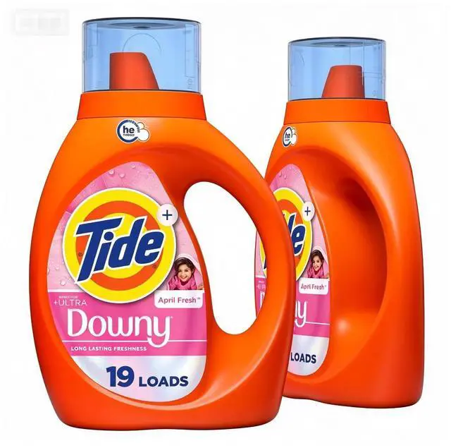 Main image of 27 fl oz April Fresh Laundry Detergent Infused with Downy Freshness, Easy-Pour Measuring Cap for Household Washing