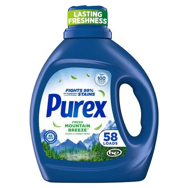 Alt view image 3 of 5 - Fresh Mountain Breeze Liquid Laundry Detergent 66 fl oz, 58 Loads, Compatible with HE & Standard Washing Machines