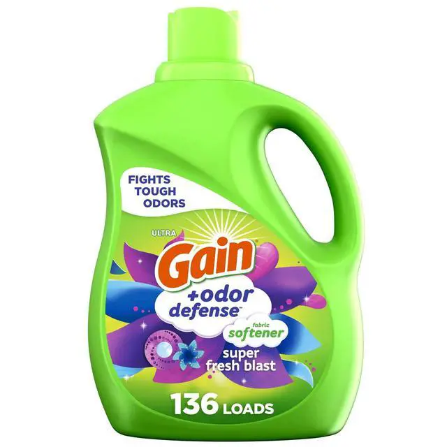 Alt view image 5 of 5 - Odor Defense Liquid Fabric Softener Super Fresh Blast 100 fl oz, 136 Loads, Dye-Free, All Fabric & Washer Compatible