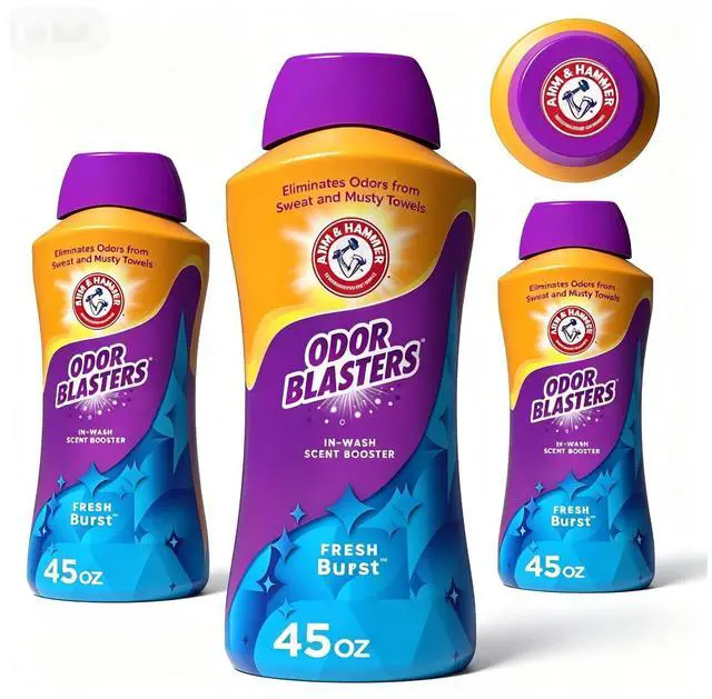 Main image of Odor Blasters In-Wash Laundry Scent Booster Fresh Burst 45 Oz, Odor Eliminating Crystals, Works in HE & Standard Washers