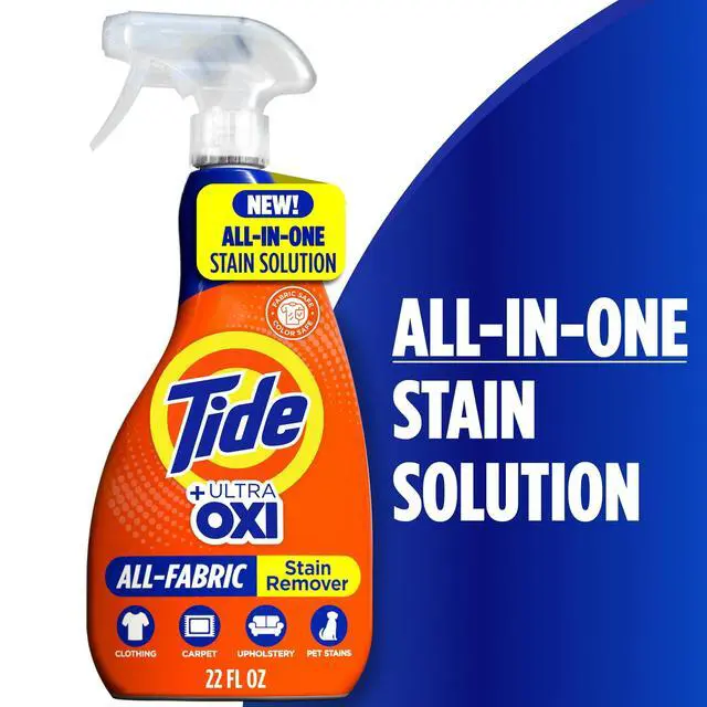 Alt view image 3 of 5 - Tide +Ultra Oxi All-Fabric Stain Remover Spray 22 fl oz, Peroxide-Based Pre-Treat Spray, Color Safe for Fabrics & Upholstery
