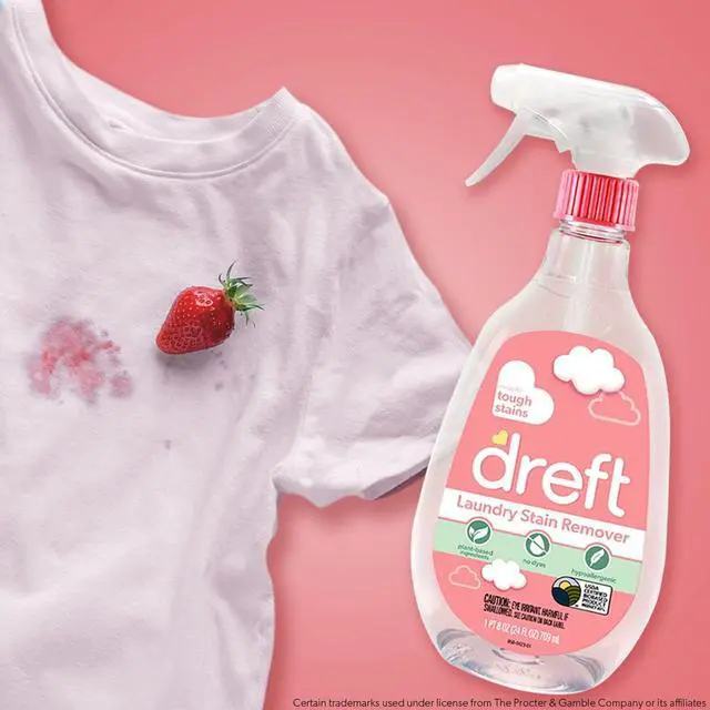 Alt view image 2 of 4 - Plant Based Baby Laundry Stain Remover Spray 24 oz, Hypoallergenic, Dye & Chlorine Free for Baby Garments