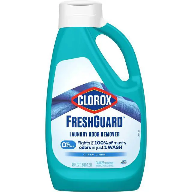 Alt view image 5 of 5 - Fresh Guard Laundry Odor Remover Clean Linen Scent 42 fl oz, Bleach-Free, Color Safe, HE & Standard Washing Machines