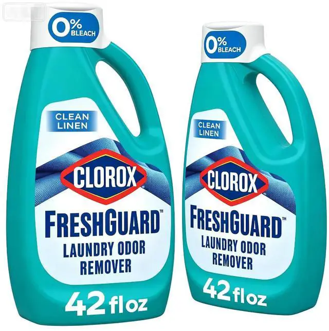 Main image of Fresh Guard Laundry Odor Remover Clean Linen Scent 42 fl oz, Bleach-Free, Color Safe, HE & Standard Washing Machines