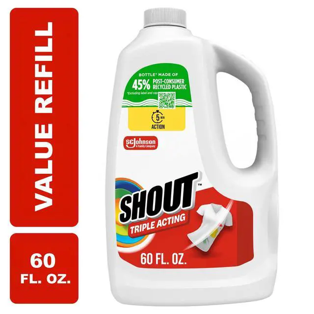 Alt view image 3 of 6 - Active Enzyme Laundry Stain Remover Refill 60 fl oz, Triple-Acting Formula, Treat Now & Wash Up To One Week Later