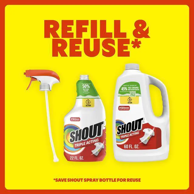 Alt view image 4 of 6 - Active Enzyme Laundry Stain Remover Refill 60 fl oz, Triple-Acting Formula, Treat Now & Wash Up To One Week Later