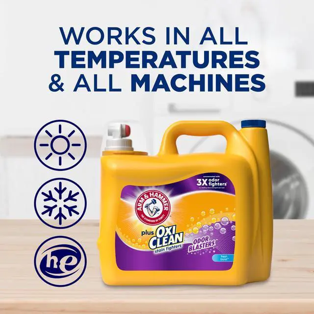 Alt view image 2 of 4 - 200.2 fl oz Liquid Laundry Detergent Fresh Burst Scent, Odor Blasters & OxiClean Formula, Deep Clean for Household Laundry