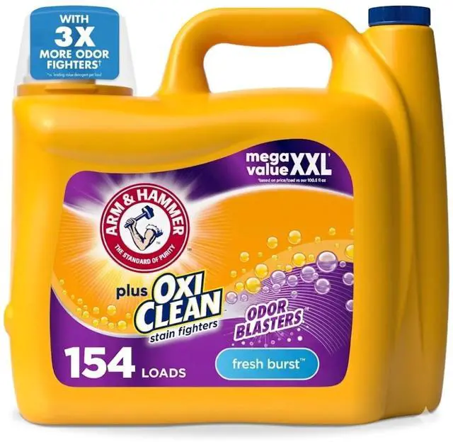 Main image of 200.2 fl oz Liquid Laundry Detergent Fresh Burst Scent, Odor Blasters & OxiClean Formula, Deep Clean for Household Laundry