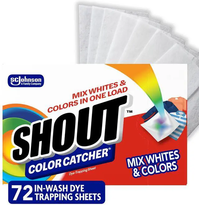 Main image of 72 Sheets Laundry Color Catcher Sheets, Traps Loose Dyes, Safe for All Colorfast Washable Fabrics