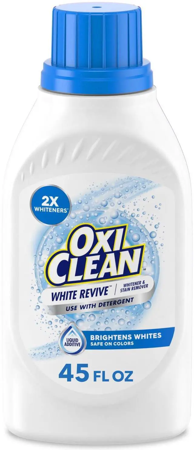 Main image of 45 fl oz Laundry Whitening Liquid Additive, Revives Dingy Whites, Stain Remover for MachineWashable Fabrics