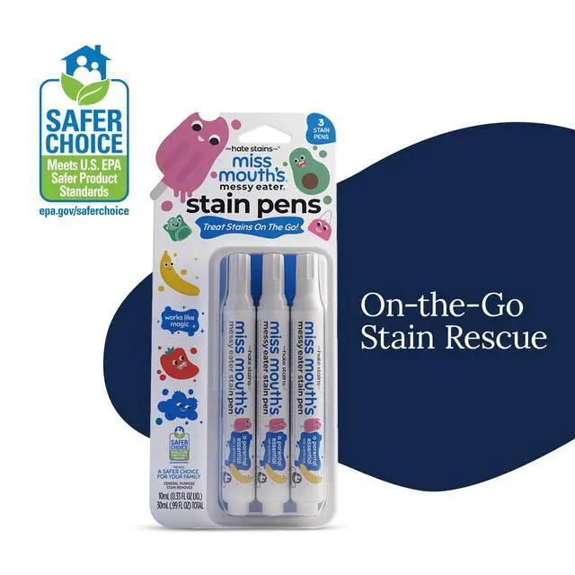 Alt view image 3 of 5 - 3 Count Portable Stain Remover Pens, EPA Safer Choice Certified, Works on Clothes, Carpets and Furniture