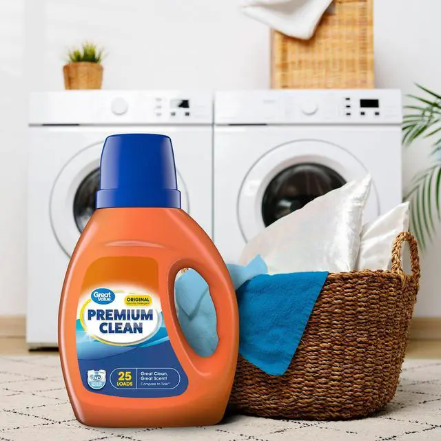 Alt view image 4 of 5 - Premium Clean Original Liquid Laundry Detergent 34 fl oz, 25 Loads, EnzymePowered Stain & Odor Control