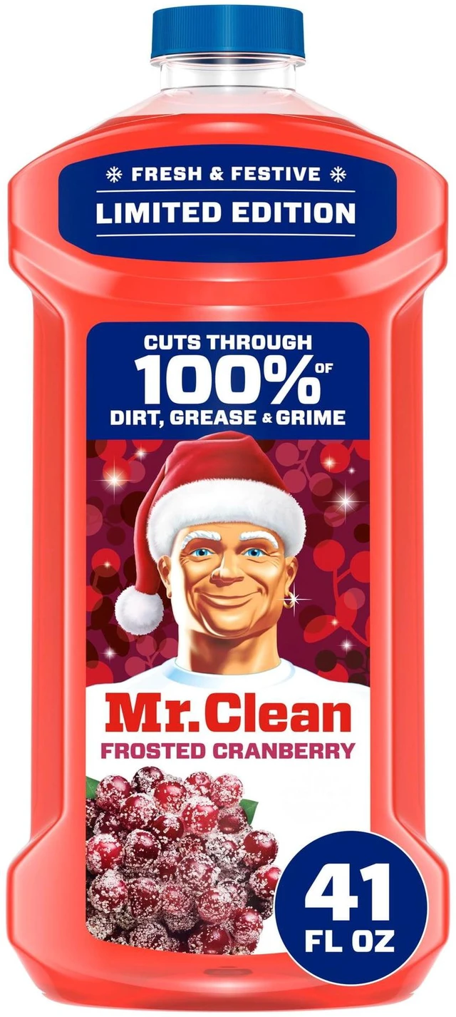 Main image of 41 fl oz Frosted Cranberry Scent AllPurpose Cleaning Liquid, Floor Mop Soap, Safe for Diluted Use on Finished Wood Floors