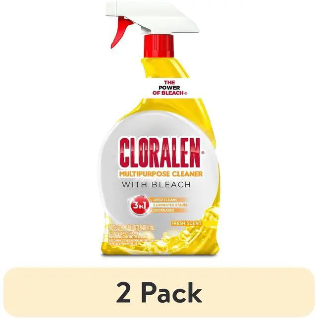 Main image of 2 Pack BleachInfused MultiSurface Cleaner Spray, Targets Tough Stains & Mildew, 32 fl oz Per Bottle