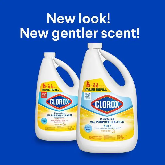 Alt view image 4 of 4 - 64 fl oz Crisp Lemon Scent AllPurpose Cleaner Refill Liquid, Removes Grease, Grime and Soap Scum for Kitchen & Bathroom