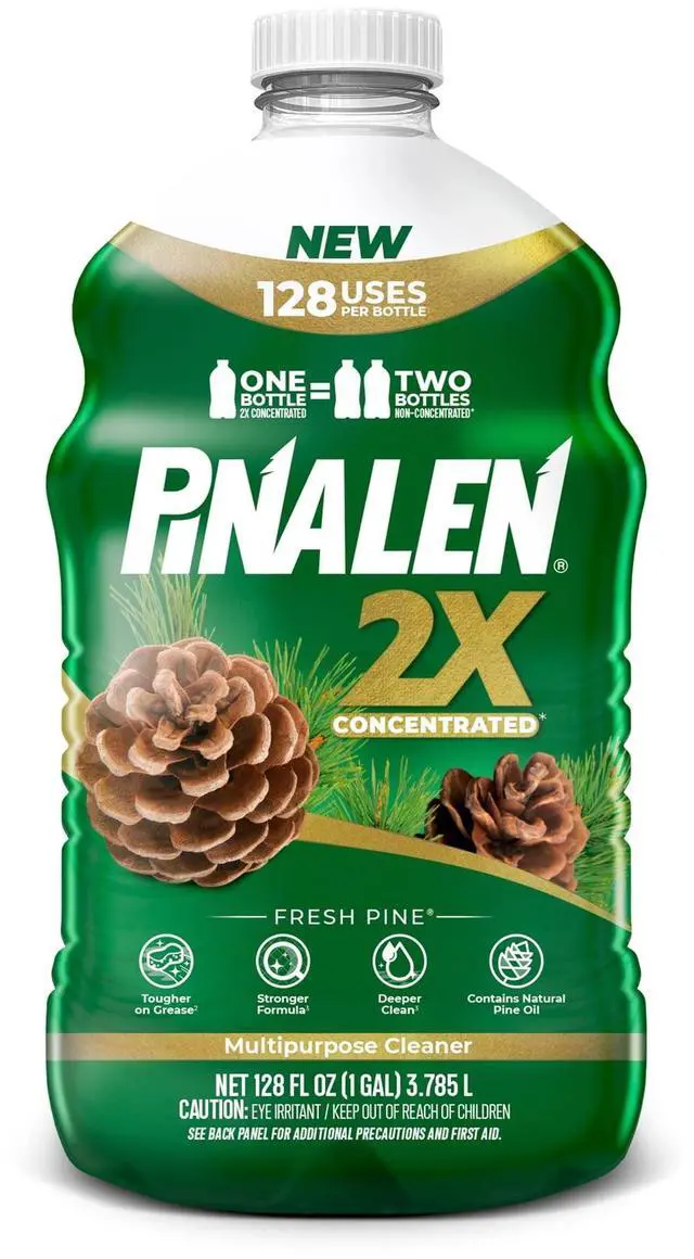 Main image of 128 fl oz Fresh Pine Scent 2X Concentrate AllPurpose Cleaning Liquid, Biodegradable, For Tile, Vinyl, Linoleum & Metal Surfaces