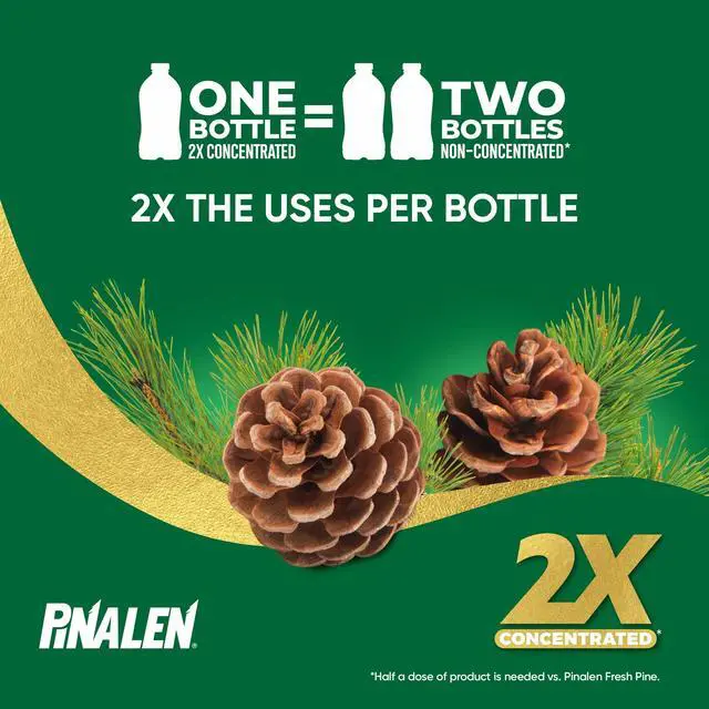 Alt view image 4 of 4 - 128 fl oz Fresh Pine Scent 2X Concentrate AllPurpose Cleaning Liquid, Biodegradable, For Tile, Vinyl, Linoleum & Metal Surfaces