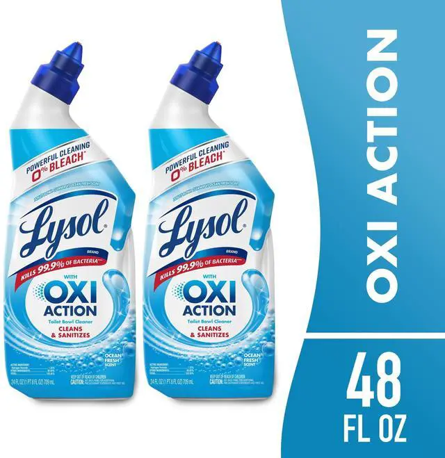 Alt view image 3 of 4 - 2Pack BleachFree OXI Toilet Cleaning Gel, AngledNeck Bottle for UnderRim Application, SepticSafe with Ocean Fresh Scent