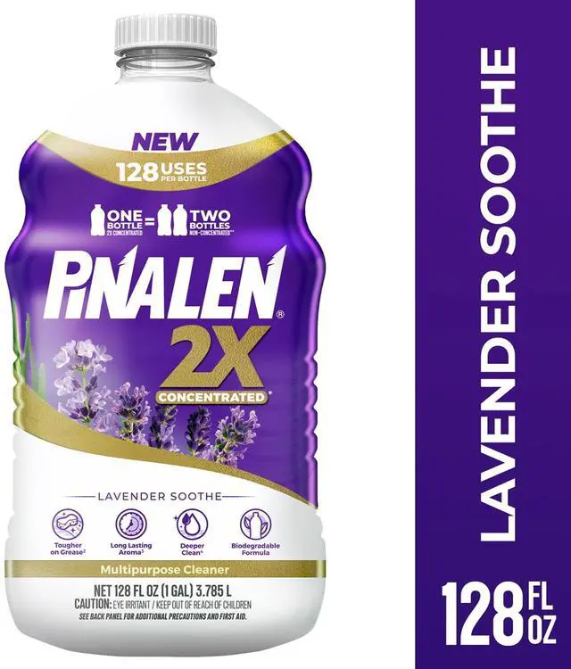 Main image of 128 fl oz Lavender Soothe Scent 2X Concentrated AllPurpose Cleaner, Cleans & Deodorizes for Tile, Vinyl, Laminated Hardwood & Metal