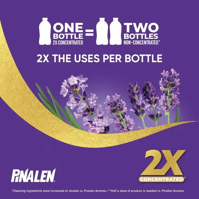 Alt view image 4 of 4 - 128 fl oz Lavender Soothe Scent 2X Concentrated AllPurpose Cleaner, Cleans & Deodorizes for Tile, Vinyl, Laminated Hardwood & Metal