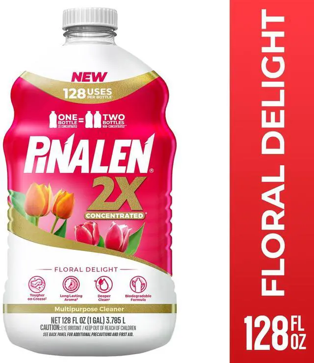 Main image of 128 fl oz Floral Delight Scent 2X Concentrated AllPurpose Cleaner, Cleans & Deodorizes Household Hard Surfaces