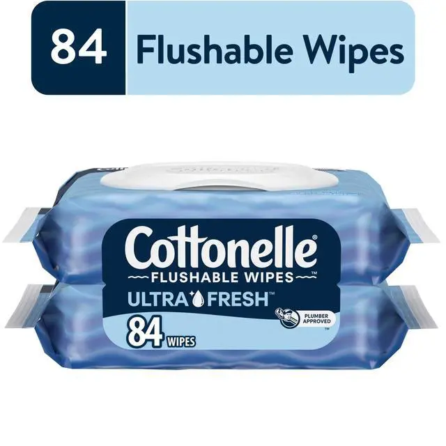 Alt view image 3 of 4 - 2 flip-top packs of Cottonelle Ultra Fresh Flushable Wet Wipes, 42 flushable wipes per pack; Cottonelle flushable wipes packaging and product may vary
A Complete Clean: Cottonelle Ultra Fresh Flushabl