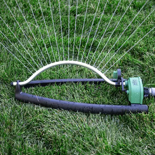 Alt view image 2 of 4 - Expert Gardener Oscillating Lawn Sprinkler, Up to 3700 Sq Ft Coverage, AdjustableFlow Yard Water Sprinkler with Polymer Sled Base & 17 Precision Jets
