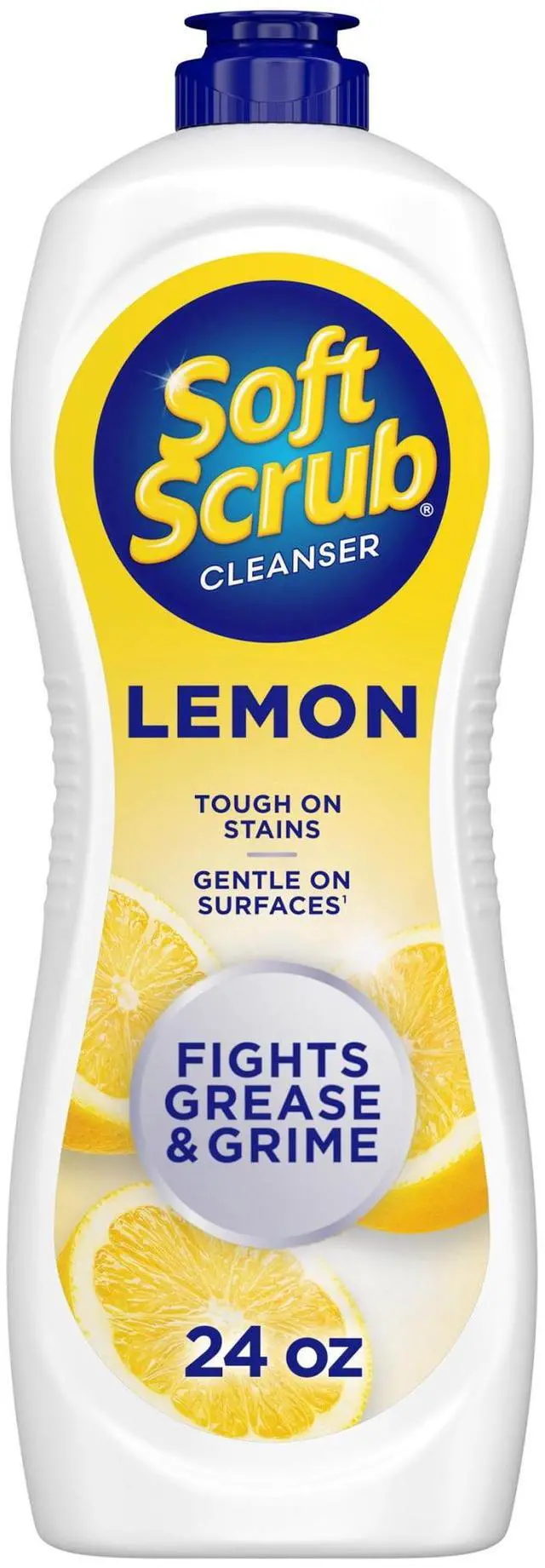 Main image of 24 oz LemonFragrance MultiPurpose Cleanser, Tough on Stains Gentle on Surfaces, Works on Porcelain, Ceramic, Stainless Steel & GlassTop Stoves