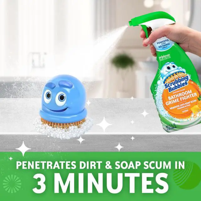 Alt view image 2 of 6 - 32 oz CitrusScent Foaming Bathroom Cleaner Spray, Cuts Heavy Grime & Soap Scum for Tubs, Showers, Tile, Sinks, Sealed Granite & Quartz Surfaces