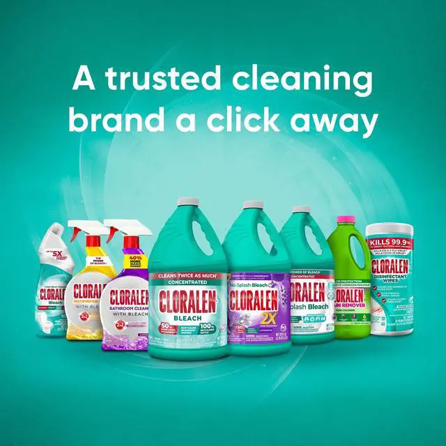Alt view image 3 of 7 - 121 fl oz LavenderScent Liquid Bleach, ControlledPour NoSplash Formula, MultiPurpose for Laundry and Indoor Household Cleaning