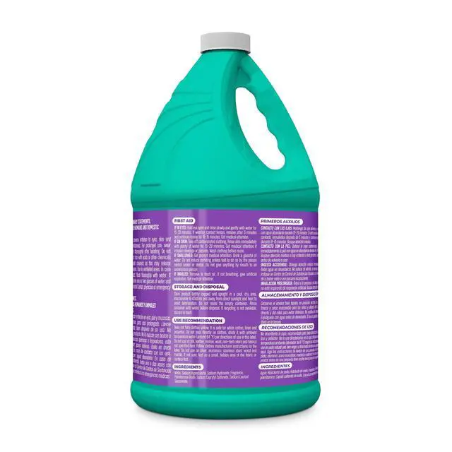 Alt view image 6 of 7 - 121 fl oz LavenderScent Liquid Bleach, ControlledPour NoSplash Formula, MultiPurpose for Laundry and Indoor Household Cleaning