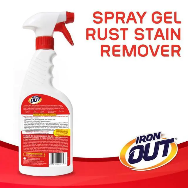 Alt view image 5 of 6 - 24 fl oz NoScrub RustStain Remover Gel, Dissolves HardWater Rust Deposits for Shower, Tub, Sink, Tile & Colorfast Carpet Surfaces