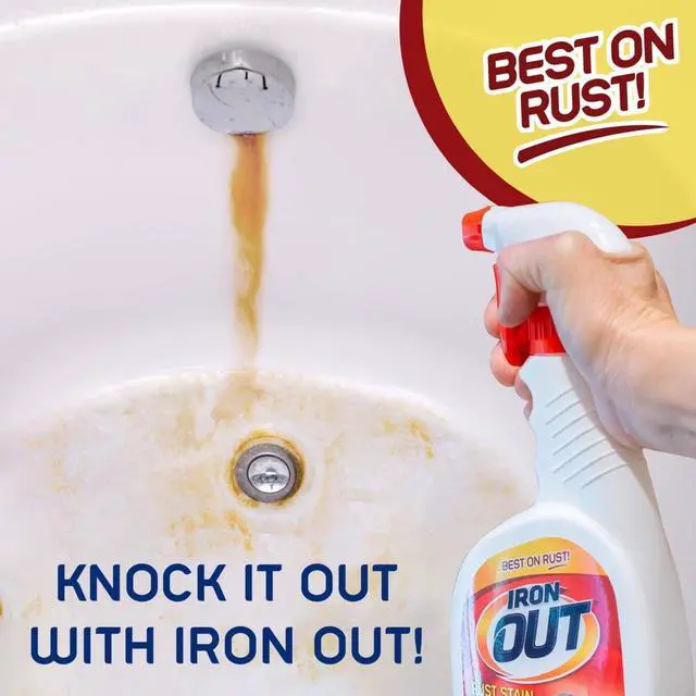 Alt view image 6 of 6 - 24 fl oz NoScrub RustStain Remover Gel, Dissolves HardWater Rust Deposits for Shower, Tub, Sink, Tile & Colorfast Carpet Surfaces