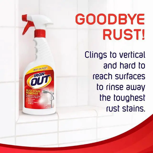 Alt view image 3 of 6 - 24 fl oz NoScrub RustStain Remover Gel, Dissolves HardWater Rust Deposits for Shower, Tub, Sink, Tile & Colorfast Carpet Surfaces