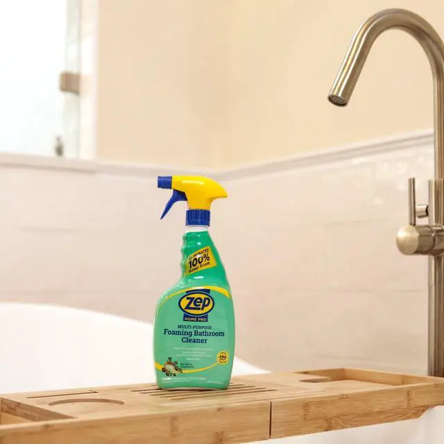 Alt view image 5 of 6 - 32 fl oz Foaming Bathroom Cleaning Solution, LowScrub Formula for Showerheads, Glass Doors, Tubs, Acrylic, Fiberglass & Porcelain Surfaces